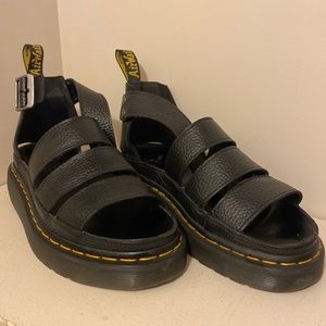 Dr. Martens CLARISSA II WOMEN'S LEATHER PLATFORM SANDALS